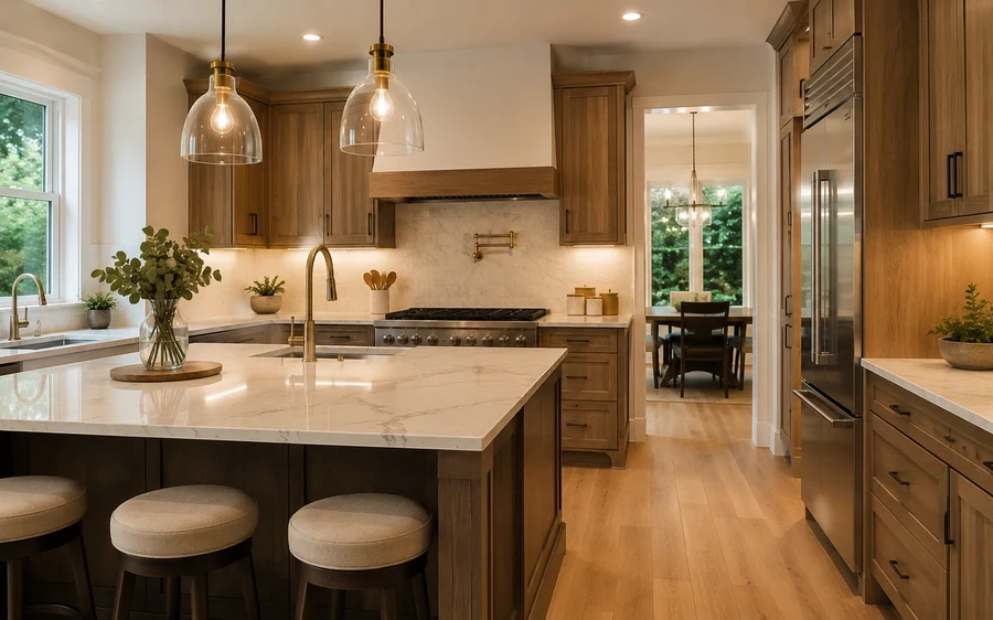 HELOC home equity — modern kitchen renovation funded by home equity line of credit